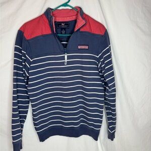 Vineyard Vines women’s Shep sweatshirt sizeXS quarter zip striped